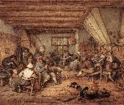 OSTADE, Adriaen Jansz. van Feasting Peasants in a Tavern ag china oil painting reproduction